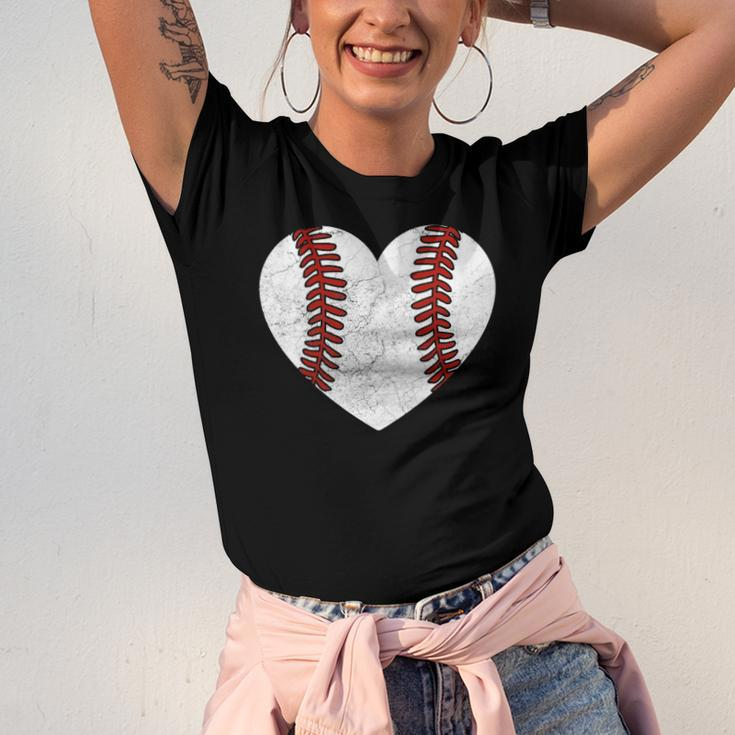 Baseball Heart Fun Mom Dad Softball Wife Jersey T-Shirt