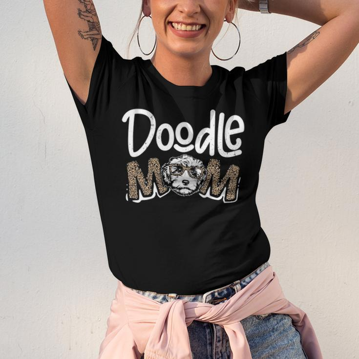 Doodle Mom Leopard Goldendoodle Mom Jersey T-Shirt