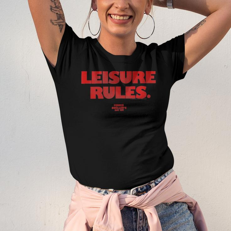 Ferris Bueller&8217S Day Off Leisure Rules Jersey T-Shirt