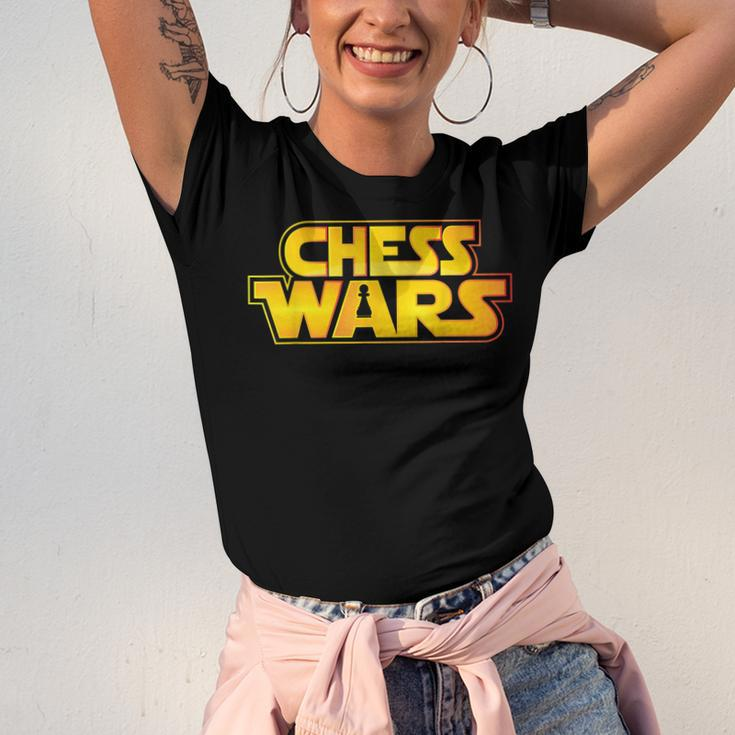 Gift For Chess Player - Chess Wars Pawn Unisex Jersey Short Sleeve Crewneck Tshirt