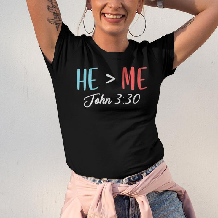 God Follower Jesus Believer Bible Verse Quotes John 330 Christian Jersey T-Shirt