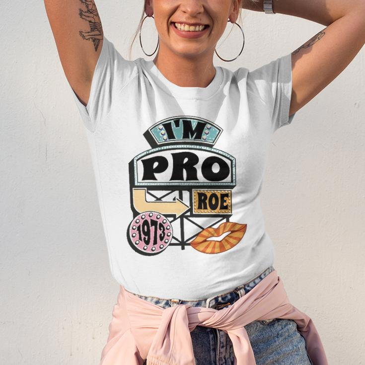 Reproductive Rights Pro Roe Pro Choice Mind Your Own Uterus Retro Jersey T-Shirt