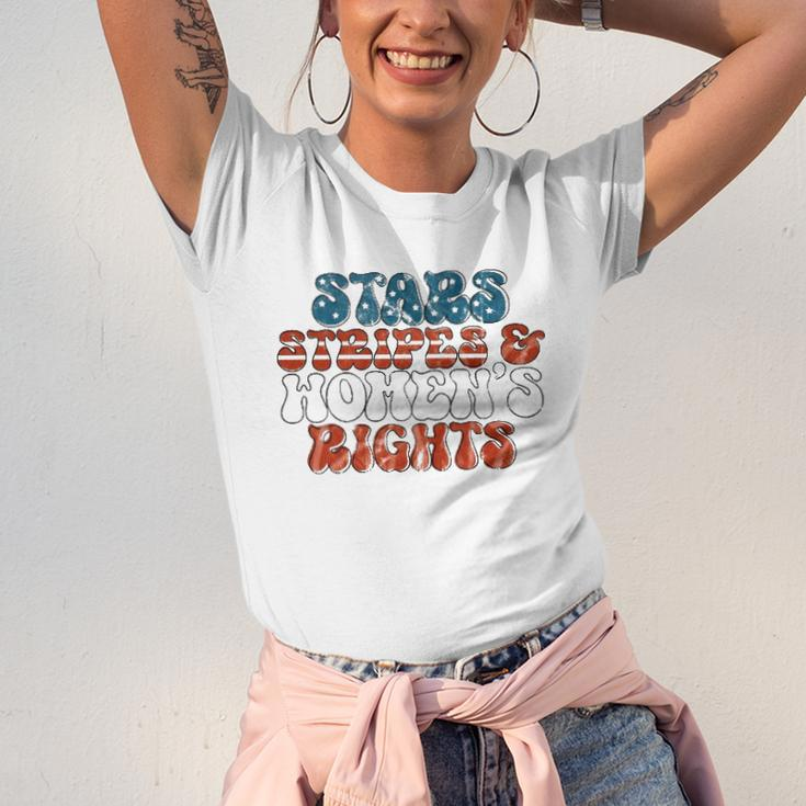 Stars Stripes Women&8217S Rights Patriotic 4Th Of July Pro Choice 1973 Protect Roe Jersey T-Shirt