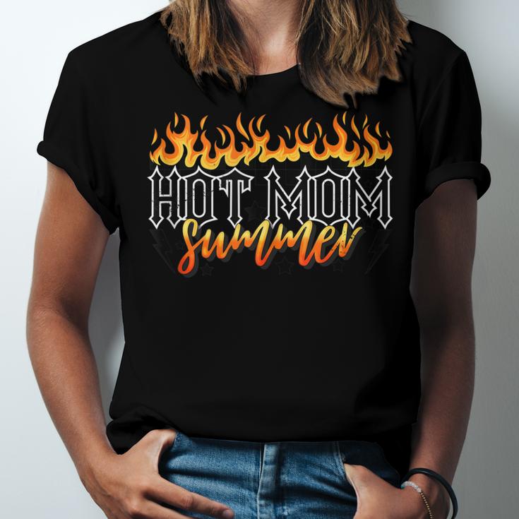 Hot Mom Summer Funny Mom Life Beach Summer Vacation  Unisex Jersey Short Sleeve Crewneck Tshirt