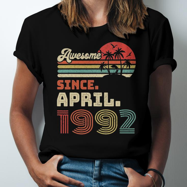 31 Years Old Awesome Since April 1992 31St Birthday Jersey T-Shirt