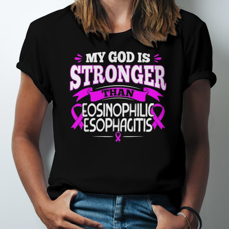 Allergic Oesophagitis Awareness Ribbon For Eoe Patients Jersey T-Shirt