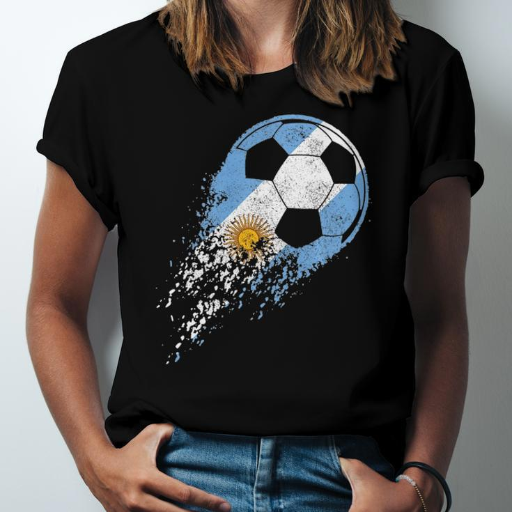 Argentina Soccer Argentinian Flag Pride Soccer Player Jersey T-Shirt