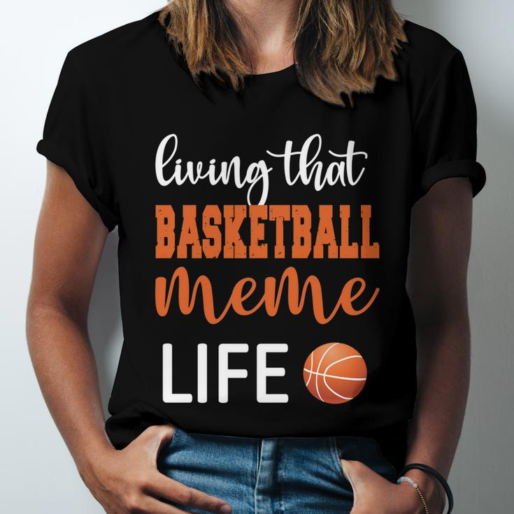 Basketball Meme Life Basketball Grandma Meme Cute Gift Unisex Jersey Short Sleeve Crewneck Tshirt