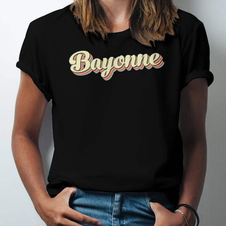 Bayonneretro Art Baseball Font Vintage Jersey T-Shirt