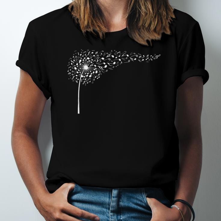 Dandelion Blowing Music Notes Cute Christmas Jersey T-Shirt