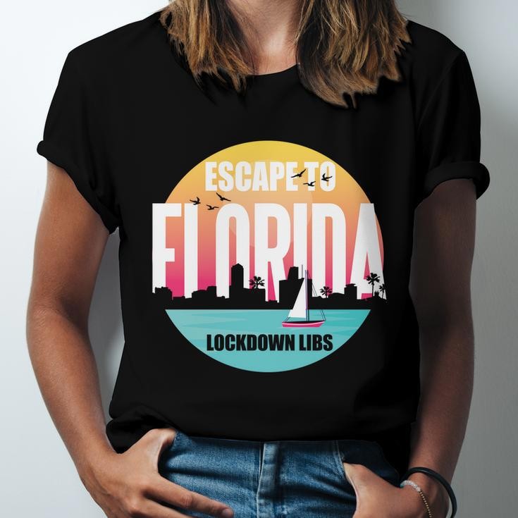 Desantis Escape To Florida Gift V3 Unisex Jersey Short Sleeve Crewneck Tshirt