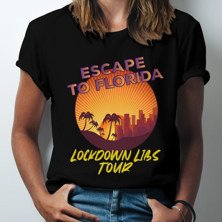 Desantis Escape To Florida Gift V4 Unisex Jersey Short Sleeve Crewneck Tshirt