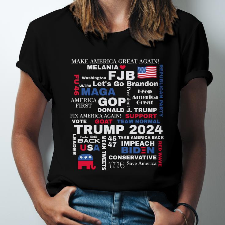 Donald Trump 2024 Election Gop Unisex Jersey Short Sleeve Crewneck Tshirt