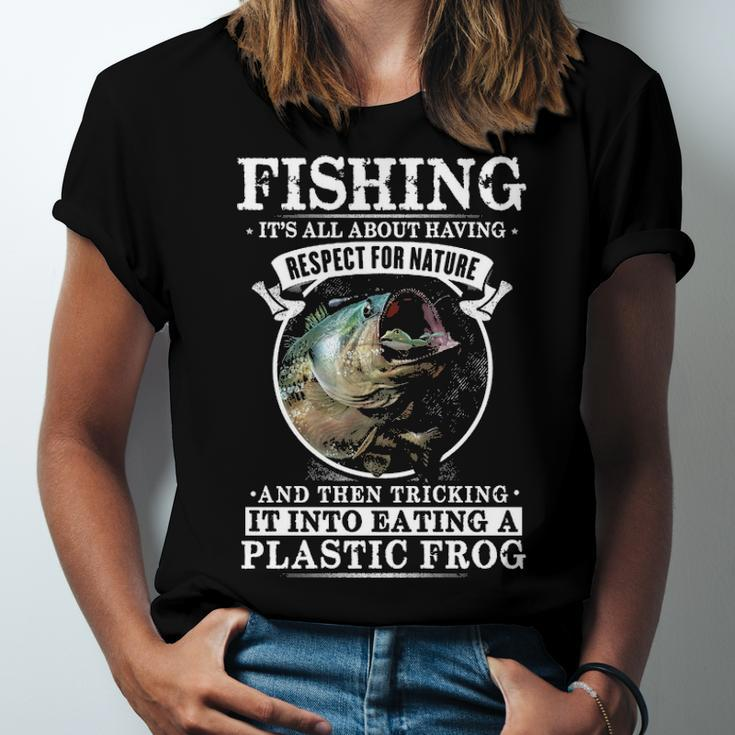 Fishing - Its All About Respect Unisex Jersey Short Sleeve Crewneck Tshirt