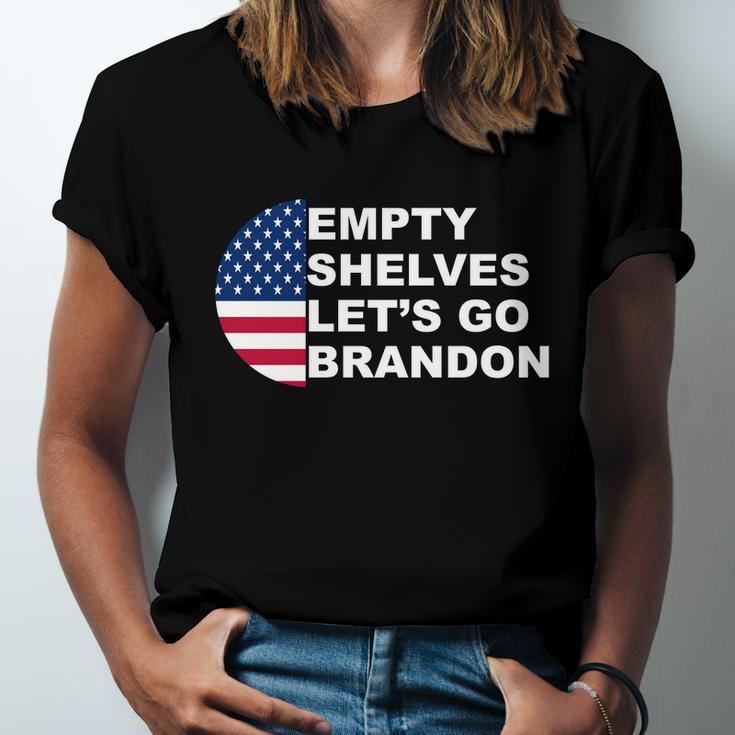 Funny Anti Biden Empty Shelves Joe Lets Go Brandon Anti Biden Unisex Jersey Short Sleeve Crewneck Tshirt