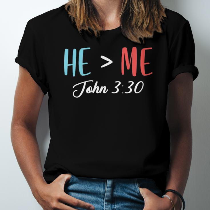 God Follower Jesus Believer Bible Verse Quotes John 330 Christian Jersey T-Shirt