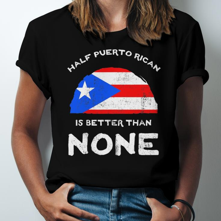 Half Puerto Rican Is Better Than None Pr Heritage Dna Jersey T-Shirt