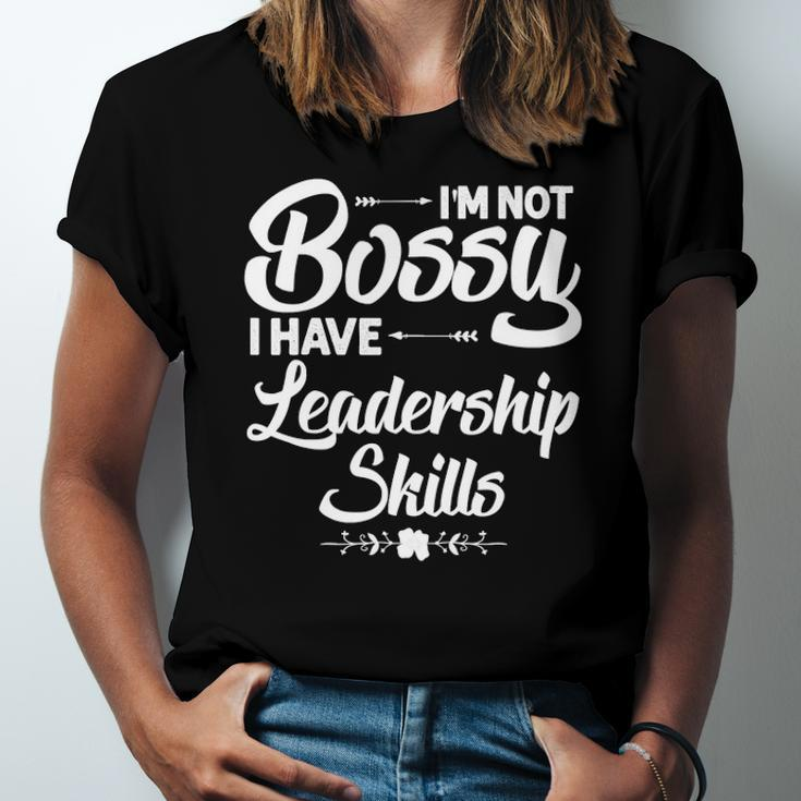 I&8217M Not Bossy I Have Leadership Skills Kids Jersey T-Shirt