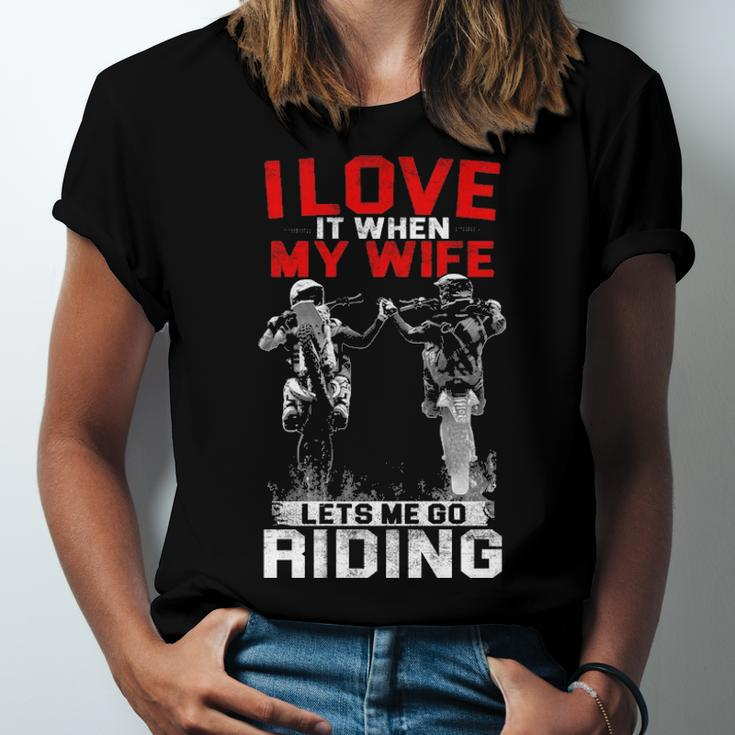 Motocross - I Love My Wife Unisex Jersey Short Sleeve Crewneck Tshirt