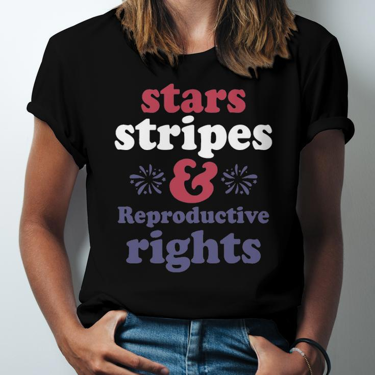 Stars Stripes Reproductive Rights Patriotic 4Th Of July Fireworks Jersey T-Shirt
