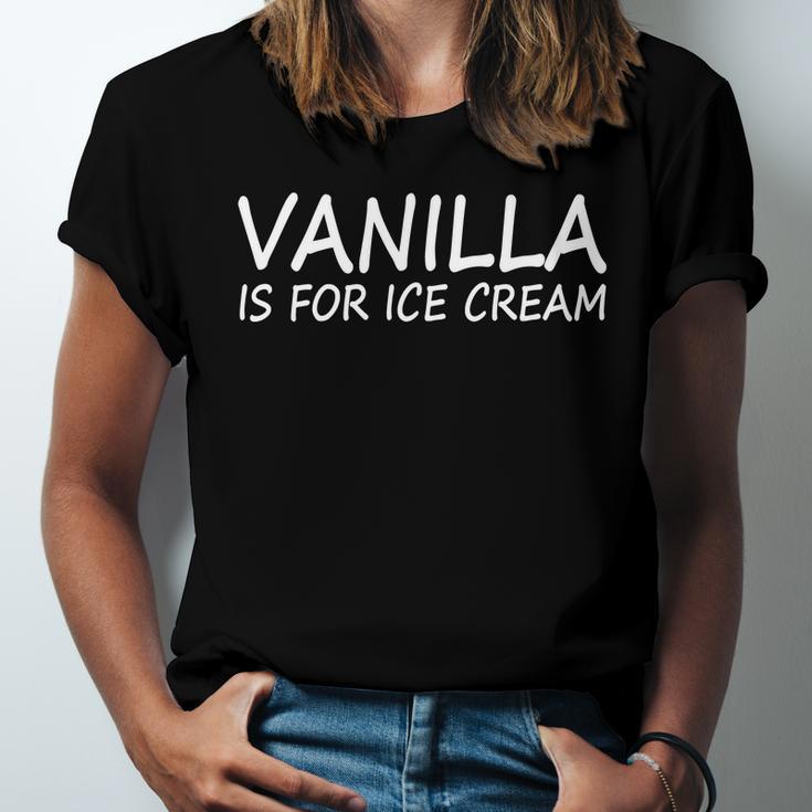 Vanilla Is For Ice Cream Unisex Jersey Short Sleeve Crewneck Tshirt