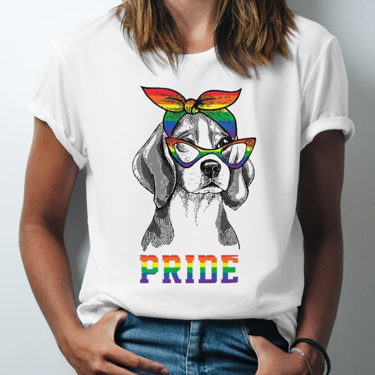 Cute Dog Lover Puppy Owner Beagle Mom Dad Gay Lesbian Lgbt Jersey T-Shirt