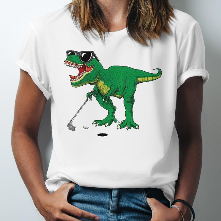 Cuterex Dinosaur Boys Golfing Lover Trex Dino Golf Jersey T-Shirt