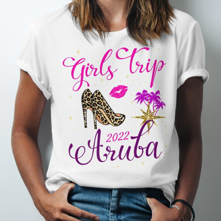 Girls Trip Aruba 2022 Sunglasses Summer Matching Group V3 Unisex Jersey Short Sleeve Crewneck Tshirt
