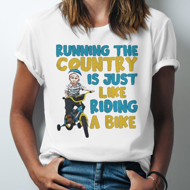 Joe Biden Running The Country Is Like Riding A Bike Jersey T-Shirt