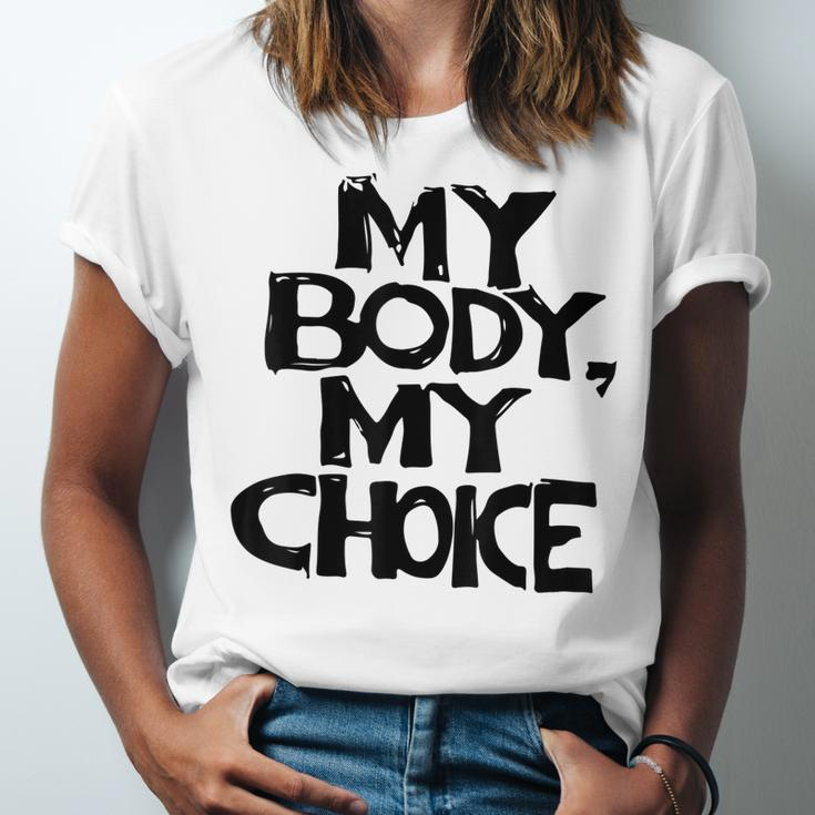 My Body My Choice Pro Choice Reproductive Rights V2 Unisex Jersey Short Sleeve Crewneck Tshirt