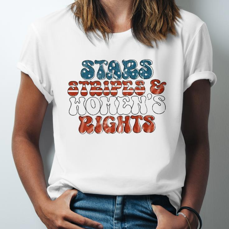 Stars Stripes Women&8217S Rights Patriotic 4Th Of July Pro Choice 1973 Protect Roe Jersey T-Shirt