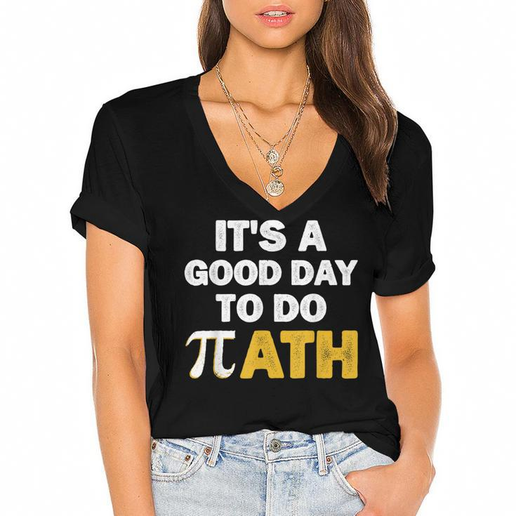 Its A Good Day To Do Math  Women's Jersey Short Sleeve Deep V-Neck Tshirt