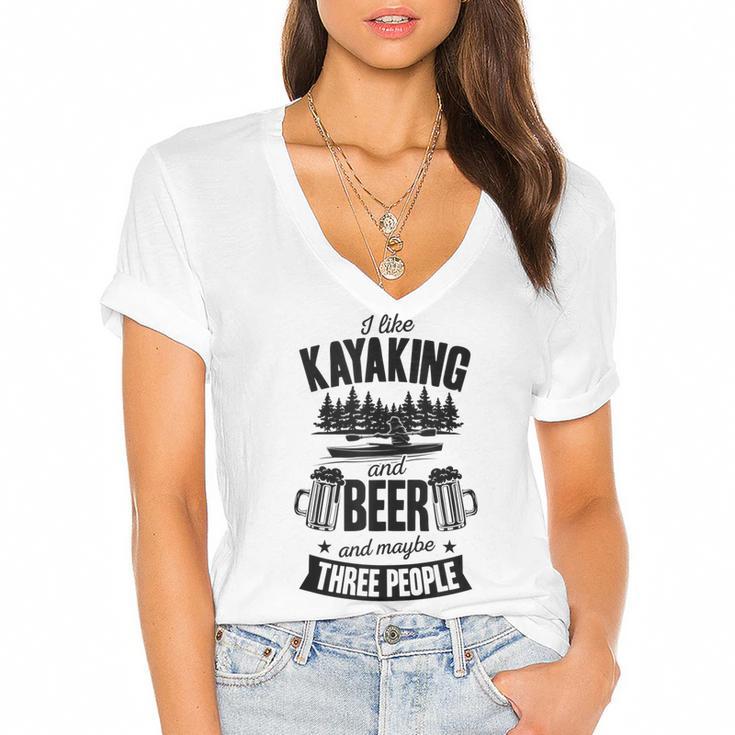 I Like Kayaking And Beer And Maybe Three People River T-shirt