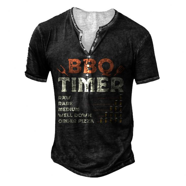 Bbq Grill Chef Grilling Master Barbecue Lover Bbq V2 Men's Henley T-Shirt