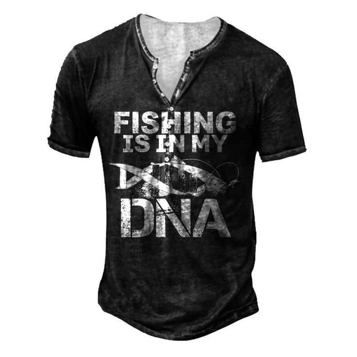 Fishing Dna Men's Henley T-Shirt