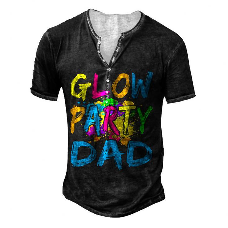 Glow Party Clothing Glow Party T  Glow Party Dad  V2 Men's Henley Button-Down 3D Print T-shirt