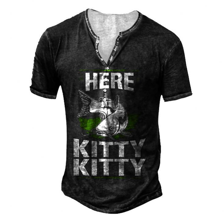 Here Kittty Men's Henley T-Shirt