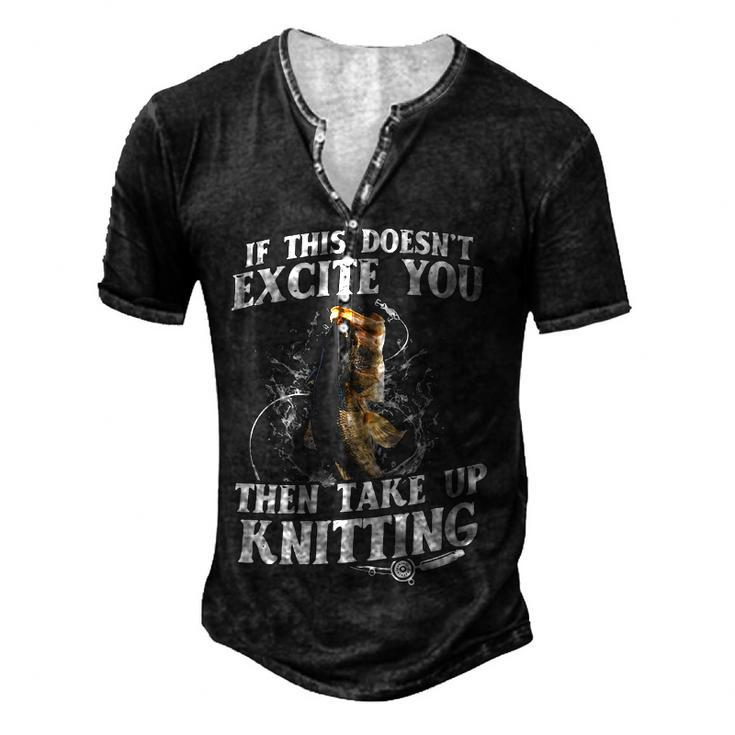 Take Up Knitting Men's Henley T-Shirt