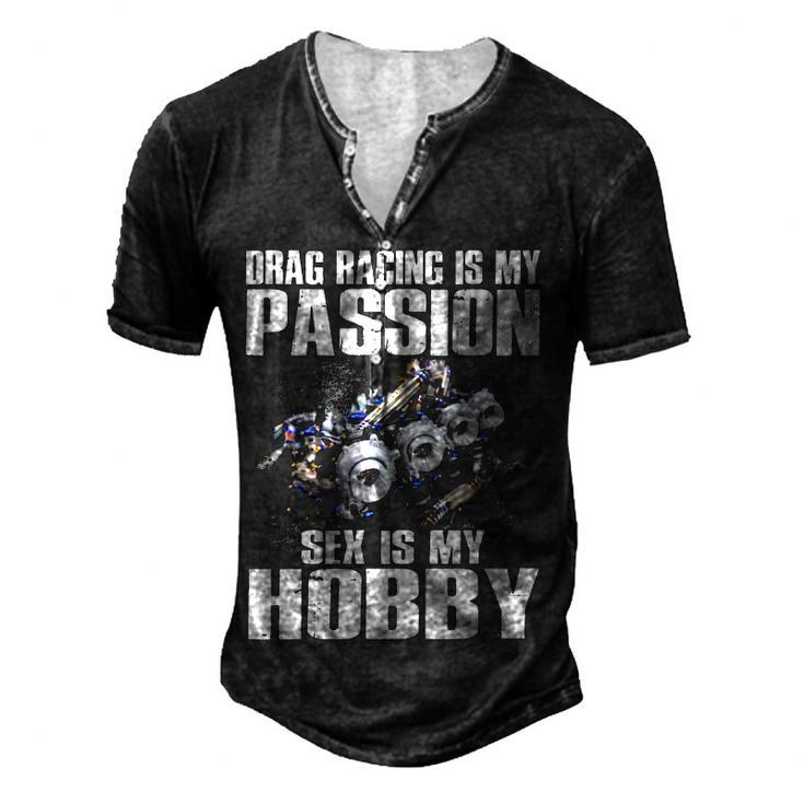 Racing Is My Passion Men's Henley T-Shirt
