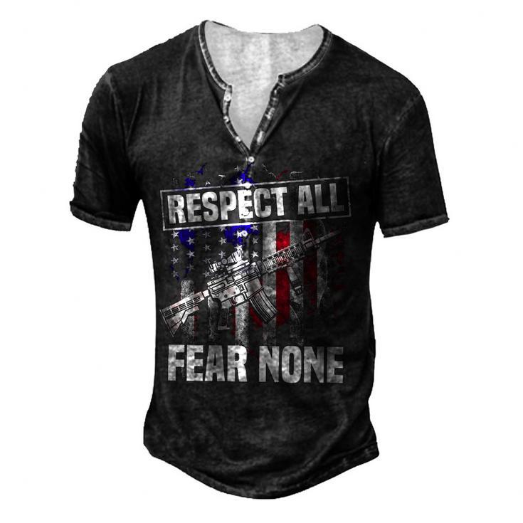 Respect All Fear Men's Henley T-Shirt
