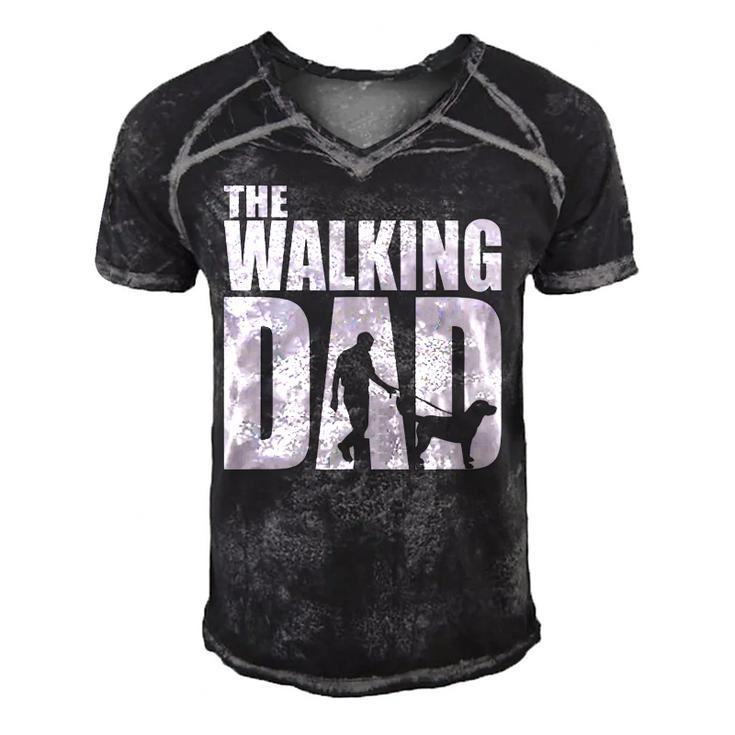 Best Funny Gift For Fathers Day 2022 The Walking Dad Men's Short Sleeve V-neck 3D Print Retro Tshirt