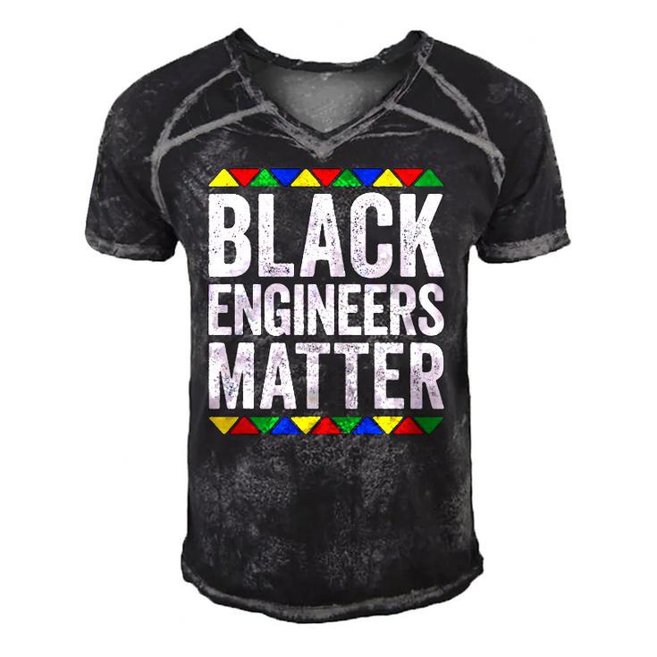 Black Engineers Matter Black Pride Men's Short Sleeve V-neck 3D Print Retro Tshirt