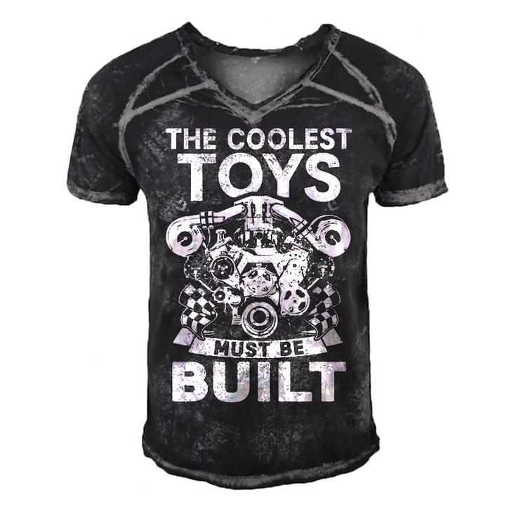 Coolest Toys - Built Men's Short Sleeve V-neck 3D Print Retro Tshirt