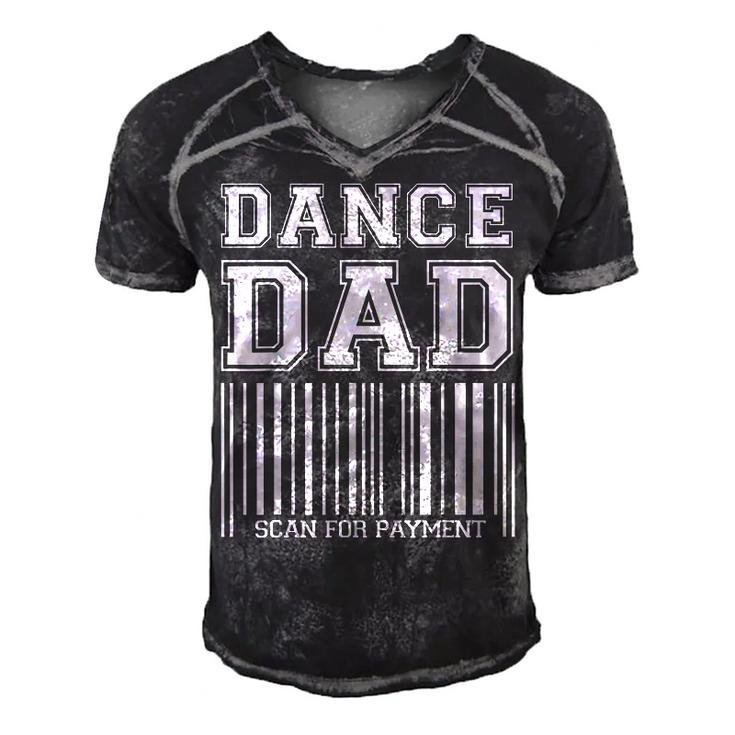 Dance Dad Distressed Scan For Payment Parents Adult Gift  V2 Men's Short Sleeve V-neck 3D Print Retro Tshirt