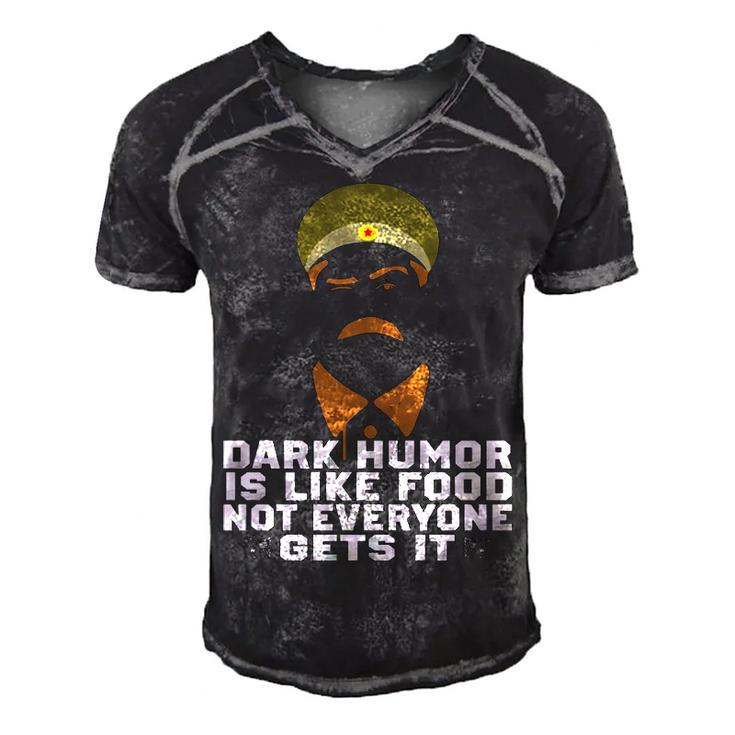 Dark Humor V2 Men's Short Sleeve V-neck 3D Print Retro Tshirt