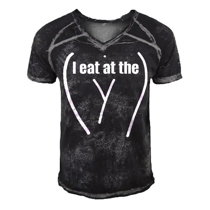 Eat At Men's Short Sleeve V-neck 3D Print Retro Tshirt
