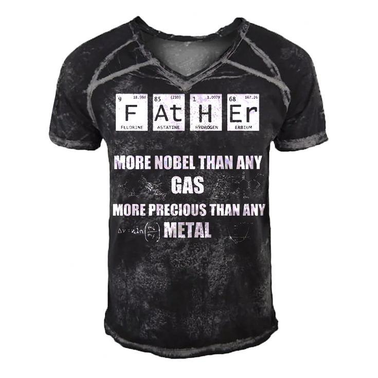 Father - More Noble Than Any Gas Men's Short Sleeve V-neck 3D Print Retro Tshirt