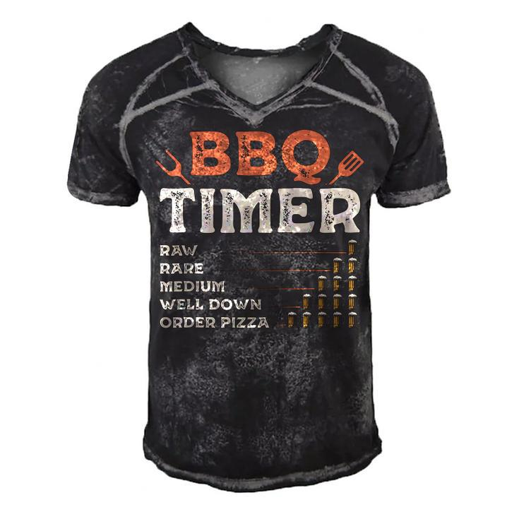 Funny Bbq Grill Chef Grilling Master Barbecue Lover Bbq  V2 Men's Short Sleeve V-neck 3D Print Retro Tshirt