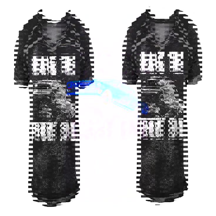 Hang The Front Men's Short Sleeve V-neck 3D Print Retro Tshirt