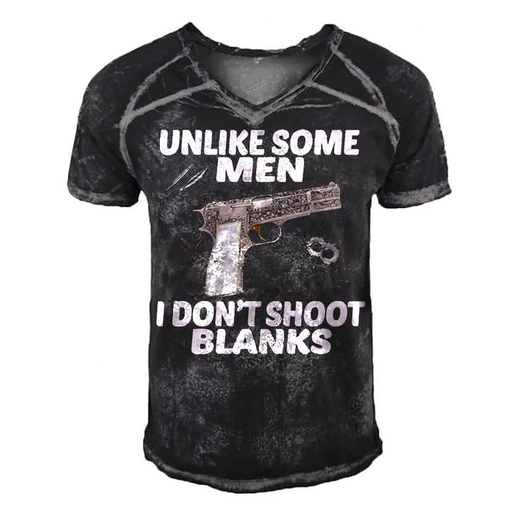 I Dont Shoot Blanks V2 Men's Short Sleeve V-neck 3D Print Retro Tshirt